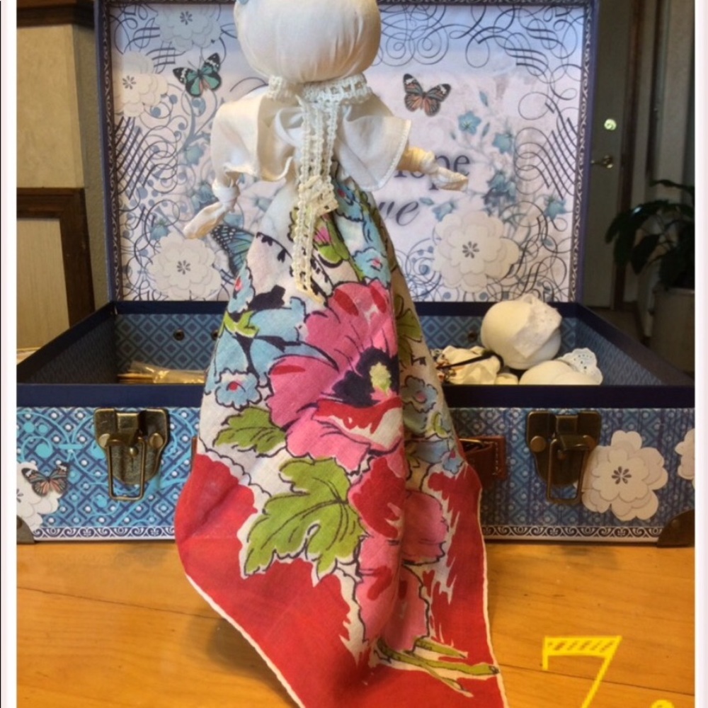 Vintage Handkerchief Church Doll